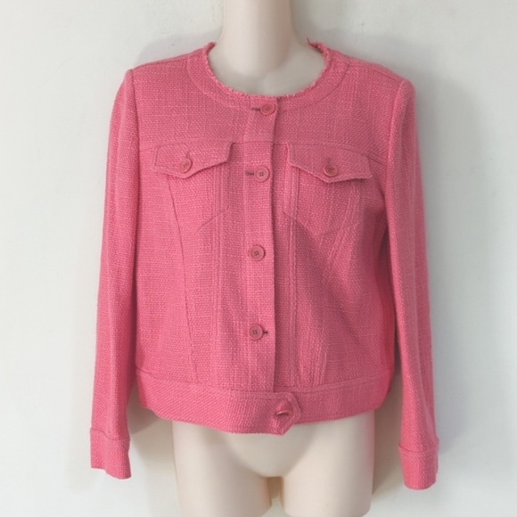 IRO Pink Felicity Tweed Jacket - Picture 5 of 16